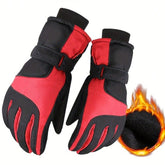 Waterproof Warm Ski Gloves, Suitable For Winter Cycling, Skiing, E-Bike Riding, Thick Outdoor Gloves, Winter Gloves