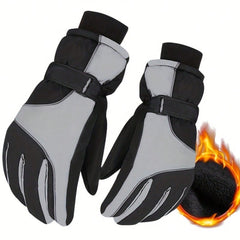 Waterproof Warm Ski Gloves, Suitable For Winter Cycling, Skiing, E-Bike Riding, Thick Outdoor Gloves, Winter Gloves
