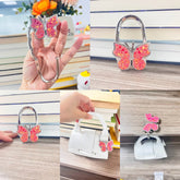 Novuxy® Butterfly Shaped Bag Hook for Table Side Storage Table Desktop Hanging Bag Hanger Bag Hook Gift Handicraft