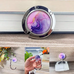 Novuxy® Marble Flow Color Christmas Gift Foldable Handbag Hook Bag Hanger