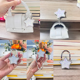 Novuxy® Five-pointed Star Portable Folding Bag Hanger Handbag Holder Table Hook Alloy Purse Bag Holder Circle Shape Bag Accessories