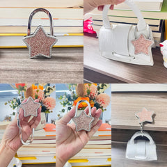 Novuxy® Five-pointed Star Folding Handbag Hook Table Holder Alloy Bag Accessory