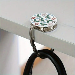 Novuxy® 1PC Folding Hanging Leaf Bag Hook Table Hook Table Folding Round Bag Hanger