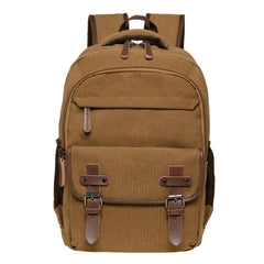 Vintage Canvas Backpack Large Capacity Multi-Functional Durable Outdoor Rucksack