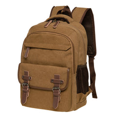Vintage Canvas Backpack Large Capacity Multi-Functional Durable Outdoor Rucksack