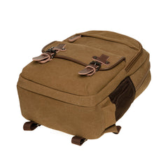 Vintage Canvas Backpack Large Capacity Multi-Functional Durable Outdoor Rucksack