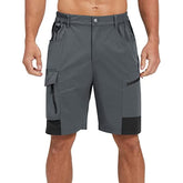 Men's Hiking Cargo Shorts Quick Dry Golf Outdoor Work Tactical Shorts with Multi Pocket for Fishing Travel