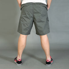 Men's Summer Loose Casual Pants Fat Plus Size Five-point Cotton Thin Shorts