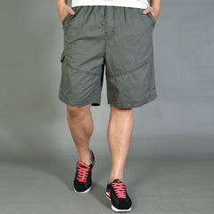 Men's Summer Loose Casual Pants Fat Plus Size Five-point Cotton Thin Shorts