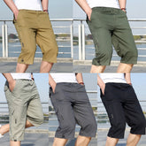 Men's Summer Pants Cropped Cargo Pants Pure Cotton Shorts