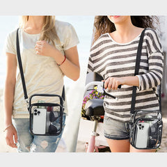 Transparent Sling Messenger Bag Adjustable Outdoor Fitness Strap Casual Bag