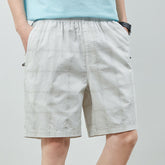 Men's Summer Shorts Loose Solid Color Casual Cotton Five-point Pants Thin Shorts