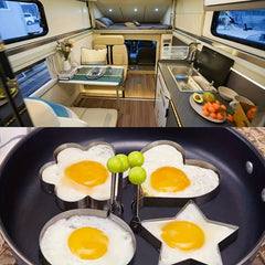 1/4pcs Stainless Steel Creative Egg Ring Molds