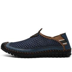 Novuxy® Large Size Men Hand Stitching Mesh Water Shoes Outdoor Slip Resistant Sneakers