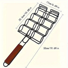 Metal BBQ Corn & Multi-Use Grilling Basket
