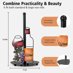 Wine Paper Towel Holder Countertop - Grape&Wine Decor Gifts