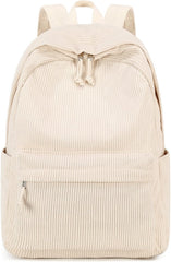 NOVUXY Elementary Corduroy Laptop Bags Women Travel Daypacks School Backpack
