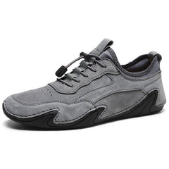 Novuxy® Men's Casual High Quality Real Leather Fashion Breathable Loafer Outdoor Sneakers