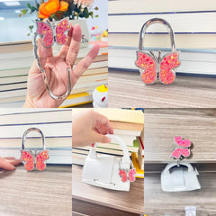 Novuxy® Butterfly Shaped Bag Hook for Table Side Storage Table Desktop Hanging Bag Hanger Bag Hook Gift Handicraft