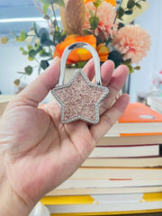 Novuxy® Five-pointed Star Folding Handbag Hook Table Holder Alloy Bag Accessory