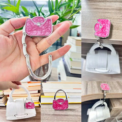 Novuxy® Briefcase Shaped Bag Hanger Hook For Desk Edge, Table Top Bag Holder, Organize