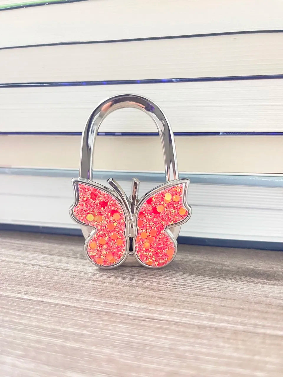 Novuxy® Butterfly Shaped Bag Hook for Table Side Storage Table Desktop Hanging Bag Hanger Bag Hook Gift Handicraft
