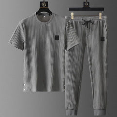 Milano Ribbed Lounge T-Shirt & Pants Set