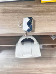 Novuxy® Painted Paint Colorful Oil Painting Foldable Portable Dual-use Handbag Hook Table Side Storage Bag Hanger Gift, Handicraft
