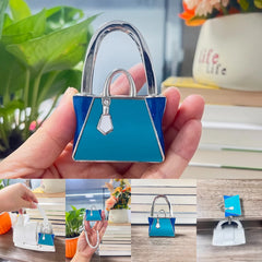 Novuxy® Zinc Alloy Classic Briefcase Desktop Organizer Handbag Hook Bag Hanger Craft Gift