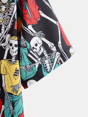 Skeleton Print Shirt