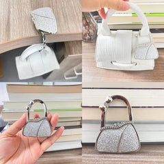 Novuxy® Bowknot Bag Hanger, Desk Side Organizer, Table Top Purse Hook, Decorative Accessories, Gift