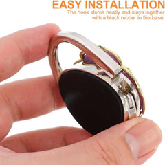Novuxy® Purse Hook Purple Rose Handbag Holder Hook Foldable Handbag Hanger Bag Storage Decor Giftware for Women