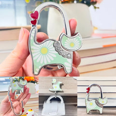 Novuxy®  Portable Folding Bag Hanger Handbag Hook Holder Table Hook Crystal Alloy Purse Bag Holder Circle Shape Bag Accessories