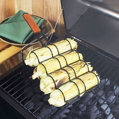 Metal BBQ Corn & Multi-Use Grilling Basket