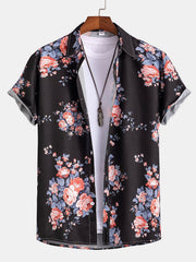 Floral Print Button Up Shirt