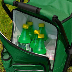 Multifunctional Soft Surface Cooling Chair Foldable Outdoor Camping Beach Chair Cooler Bag