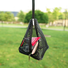 Storage Bag Triangular Folding Net Outdoor Camping Storage Basket