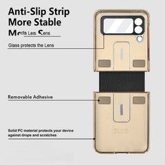 Z Flip4 Business Style Folding Ring Full Body Rugged Shockproof Phone Case