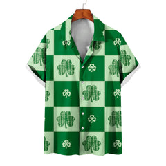Men's Summer Casual St. Patrick's Day green Shirt