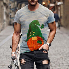 Happy St Patrick's Day Plant Flowers Print T-Shirt